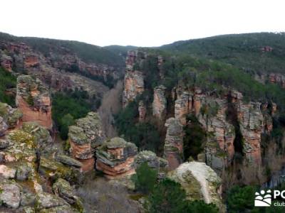 Hoces y cañones del Río Gallo - viaje Guadalajara;sendero gr 11 botas para senderismo